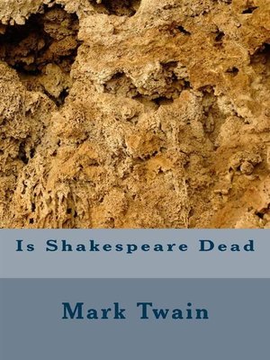 cover image of Is Shakspeare Dead